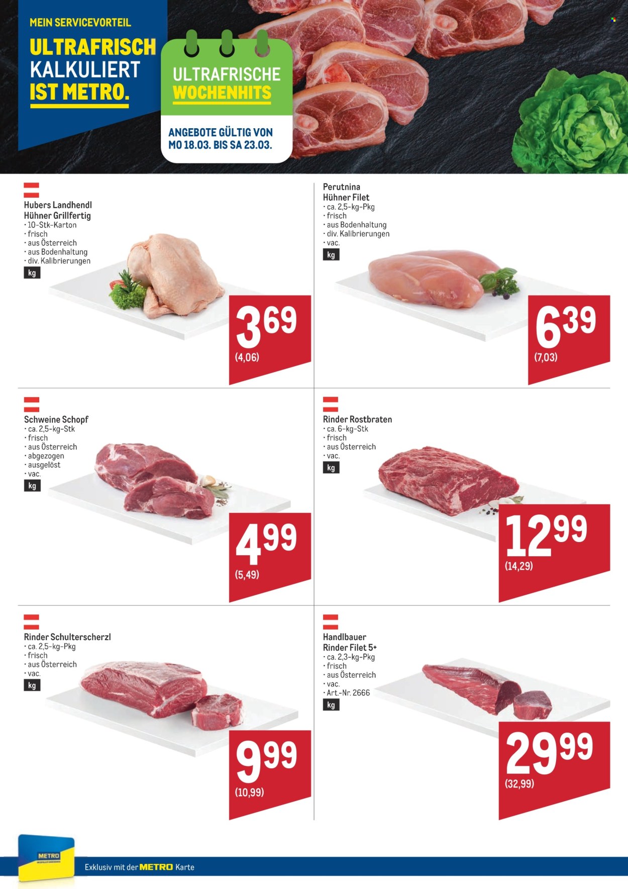 Angebote Metro - 18.3.2024 - 23.3.2024. Seite 1