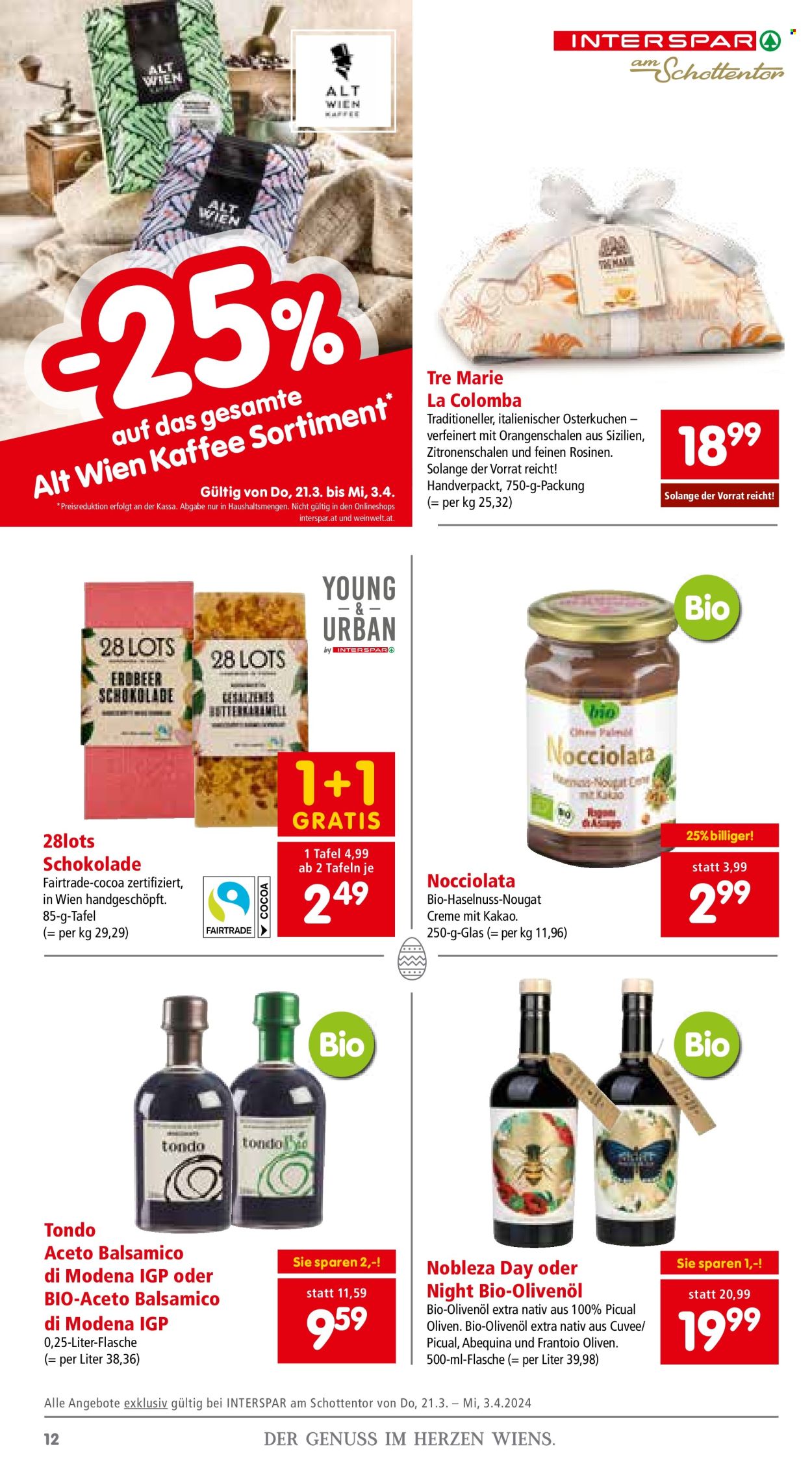 Angebote INTERSPAR - 21.3.2024 - 3.4.2024. Seite 12