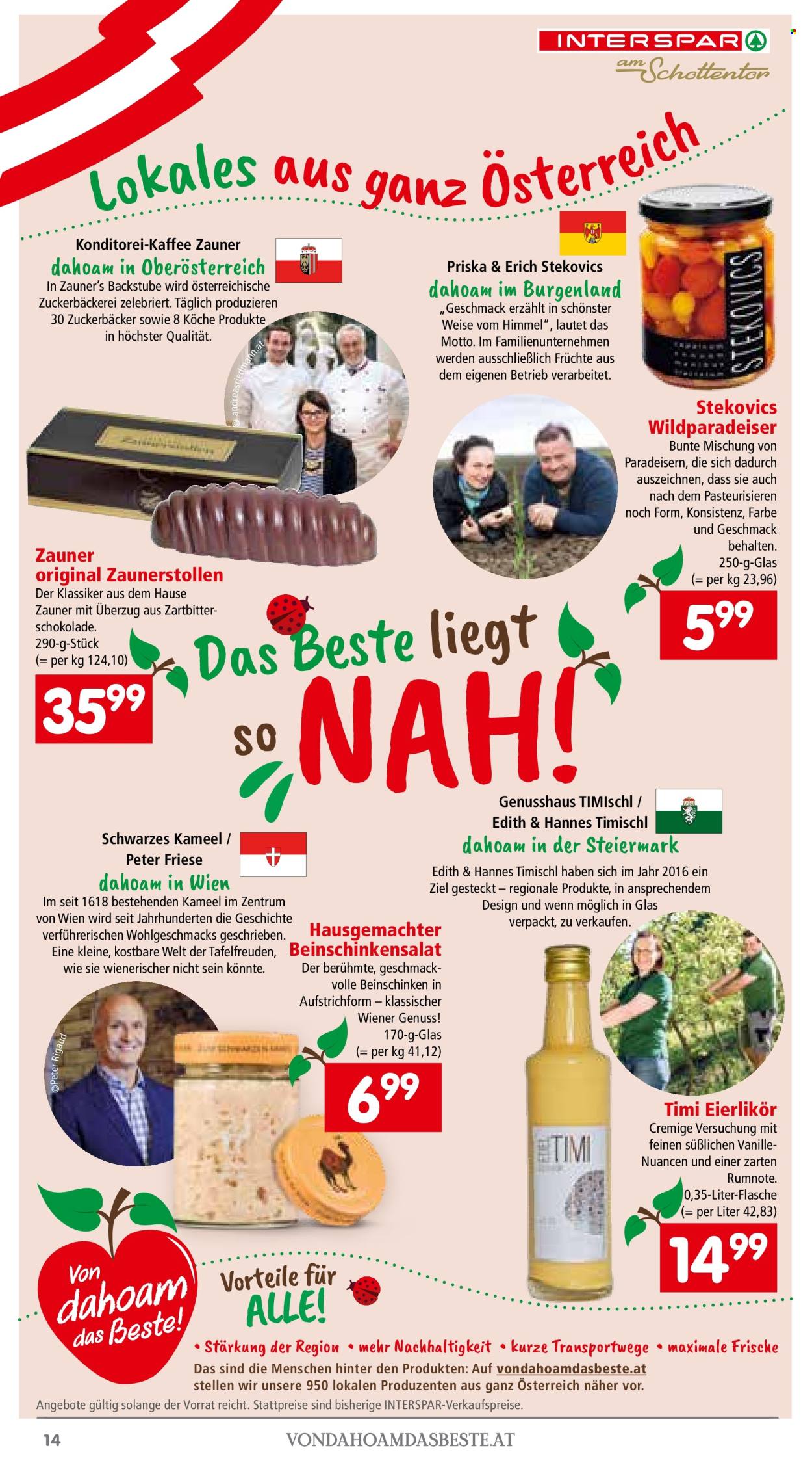 Angebote INTERSPAR - 21.3.2024 - 3.4.2024. Seite 14