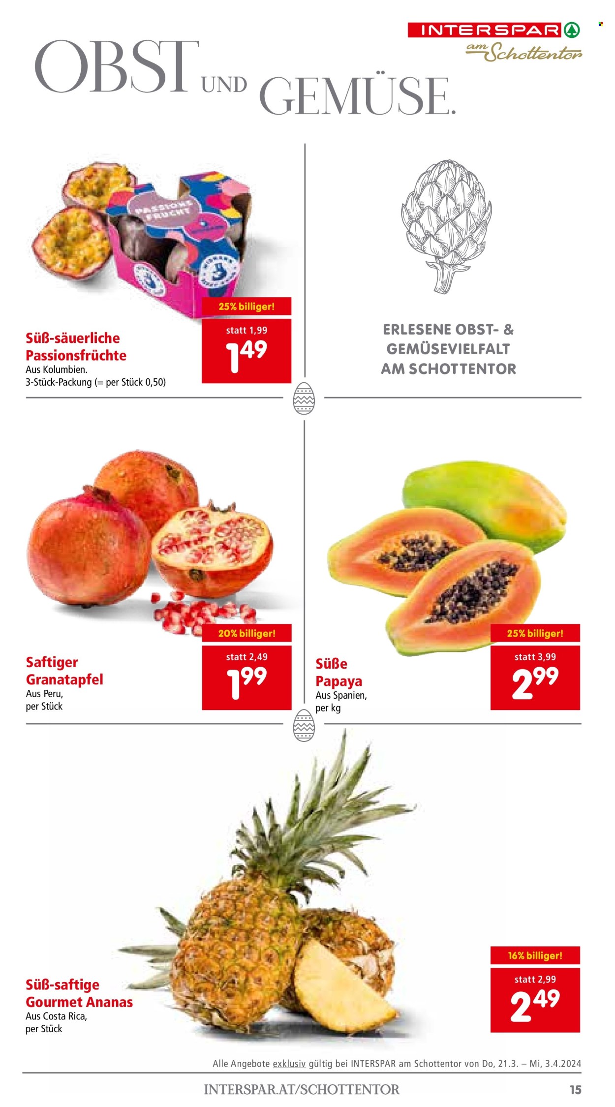 Angebote INTERSPAR - 21.3.2024 - 3.4.2024. Seite 15