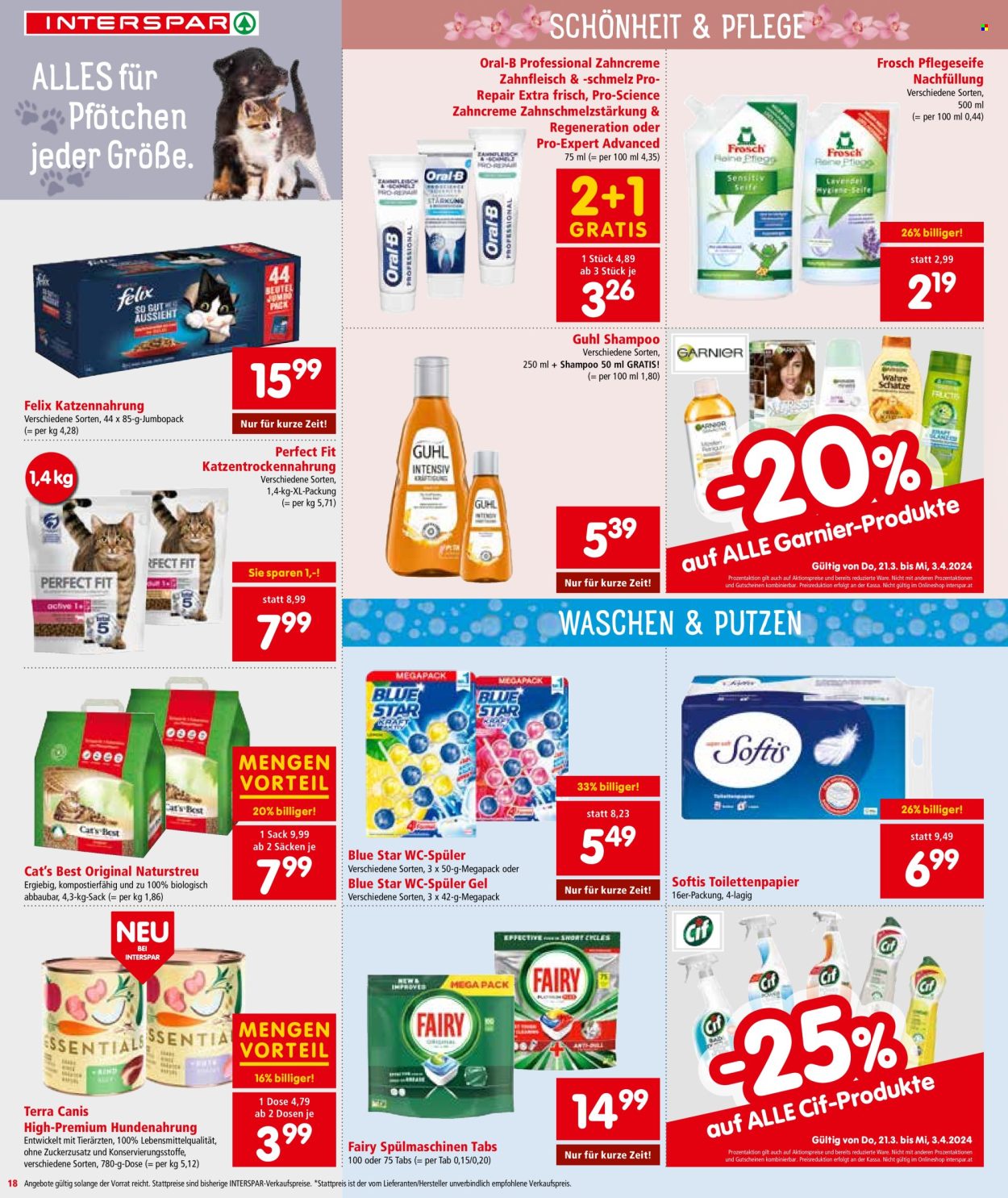 Angebote INTERSPAR - 21.3.2024 - 3.4.2024. Seite 18