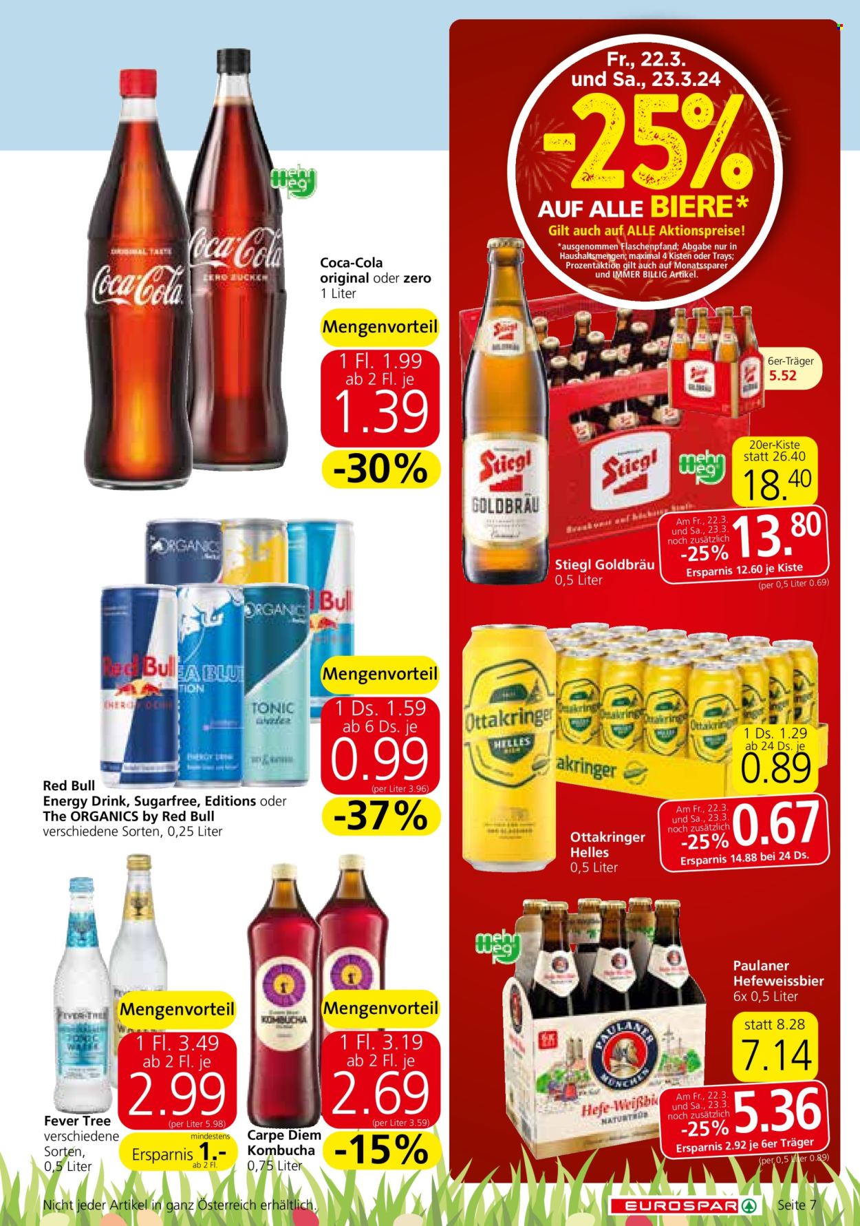 Angebote EUROSPAR - 21.3.2024 - 3.4.2024. Seite 7