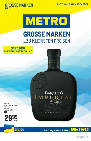 Angebote Metro - 21.3.2024 - 3.4.2024.