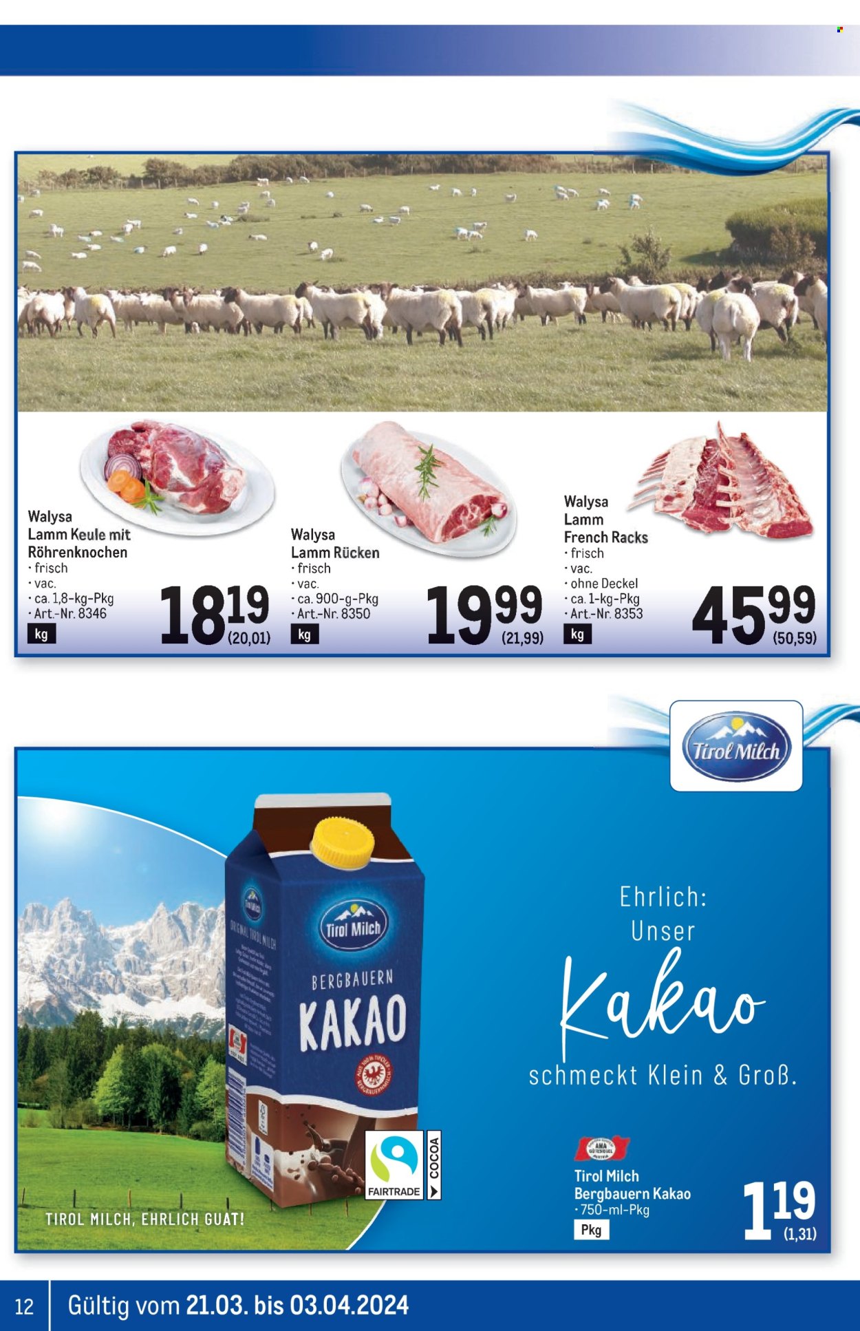 Angebote Metro - 21.3.2024 - 3.4.2024. Seite 12
