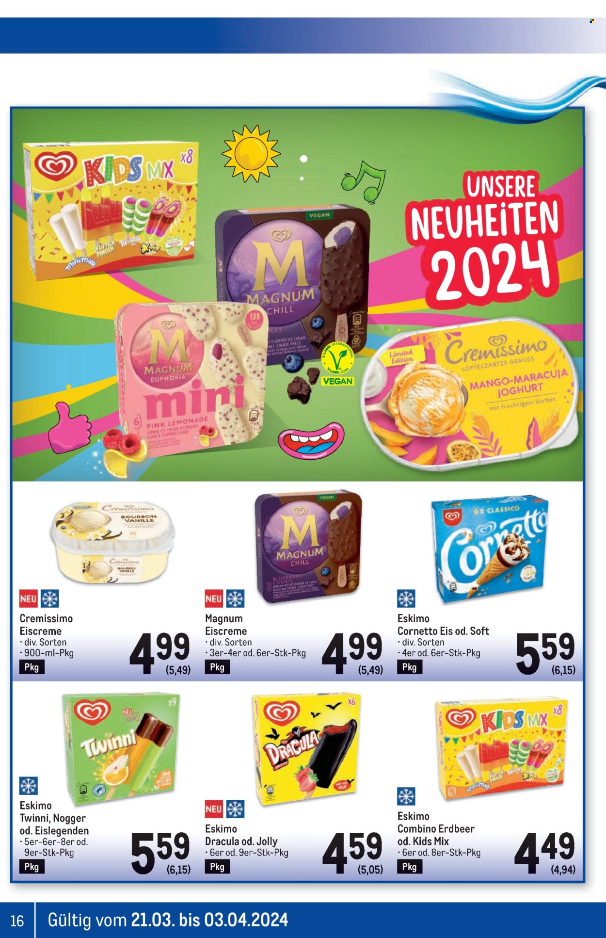 Angebote Metro - 21.3.2024 - 3.4.2024. Seite 16