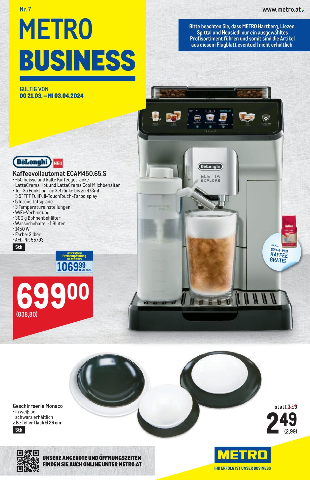 Angebote Metro - 21.3.2024 - 3.4.2024. Seite 1