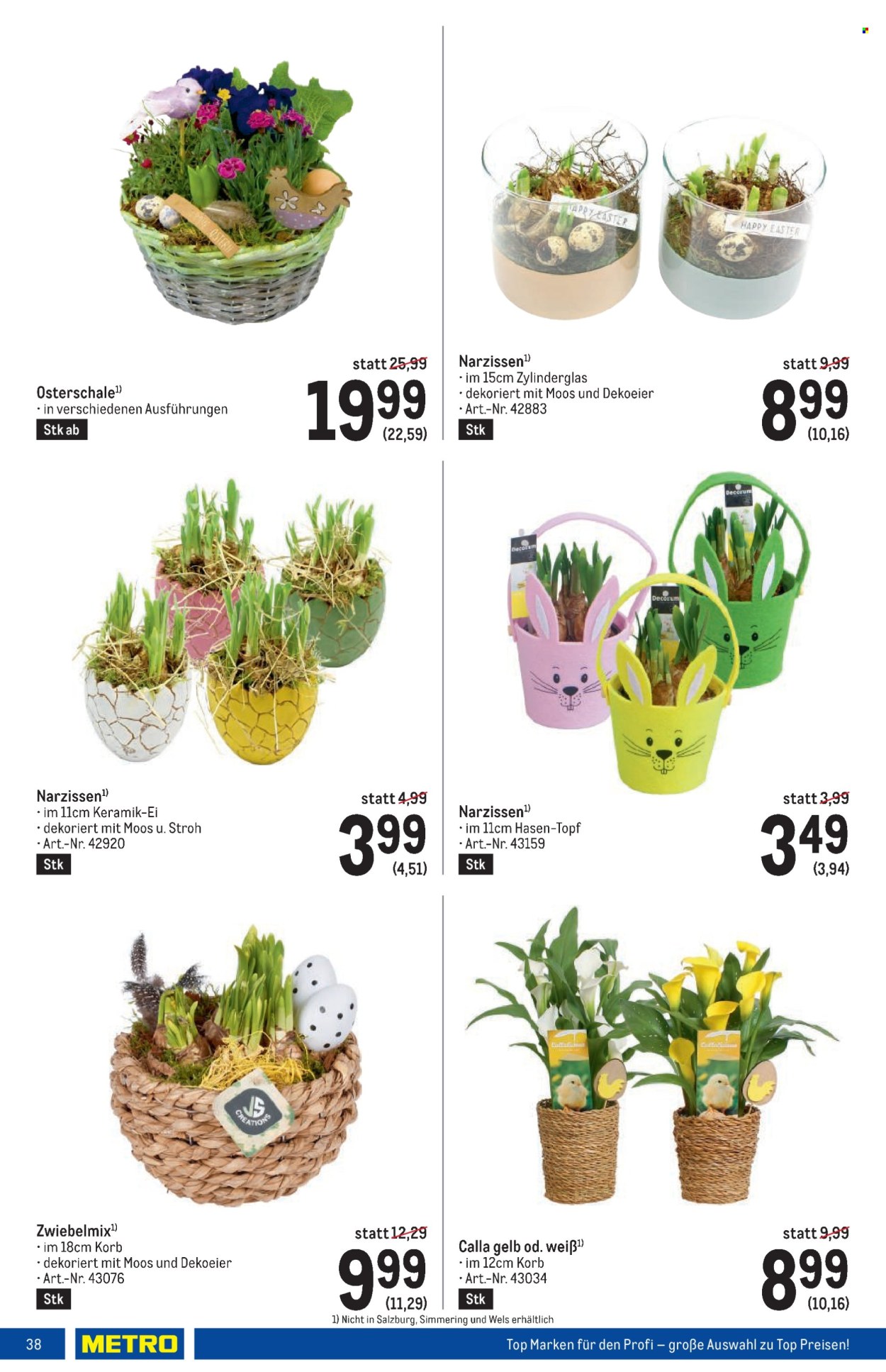 Angebote Metro - 21.3.2024 - 3.4.2024. Seite 38