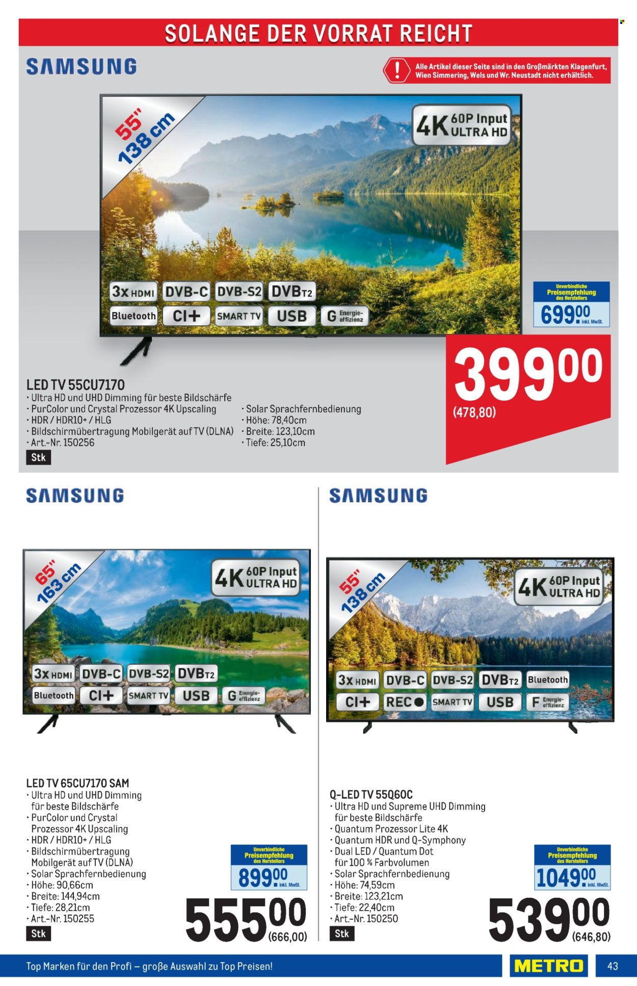 Angebote Metro - 21.3.2024 - 3.4.2024. Seite 43