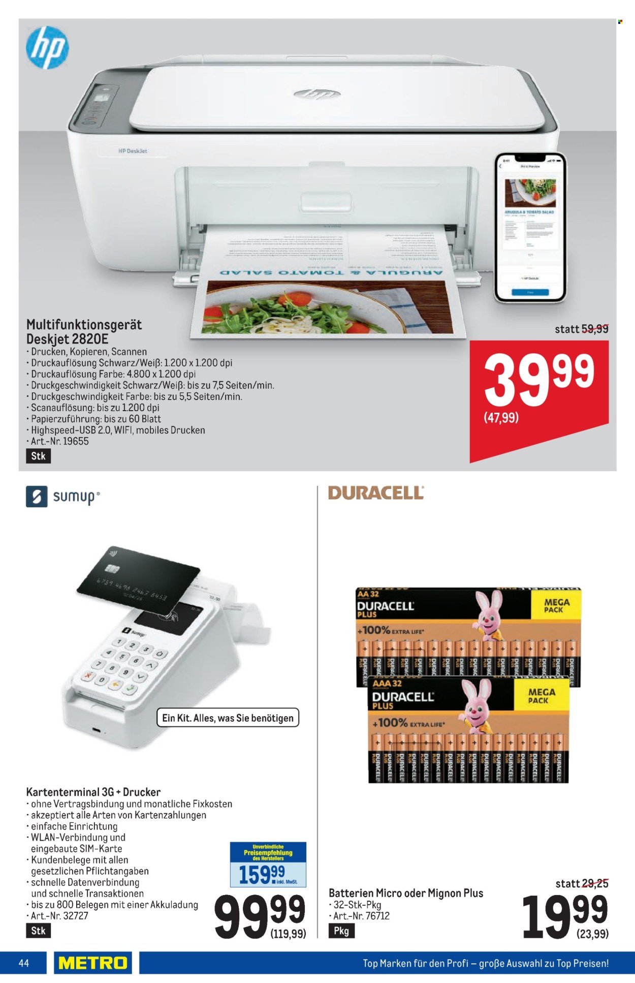 Angebote Metro - 21.3.2024 - 3.4.2024. Seite 44