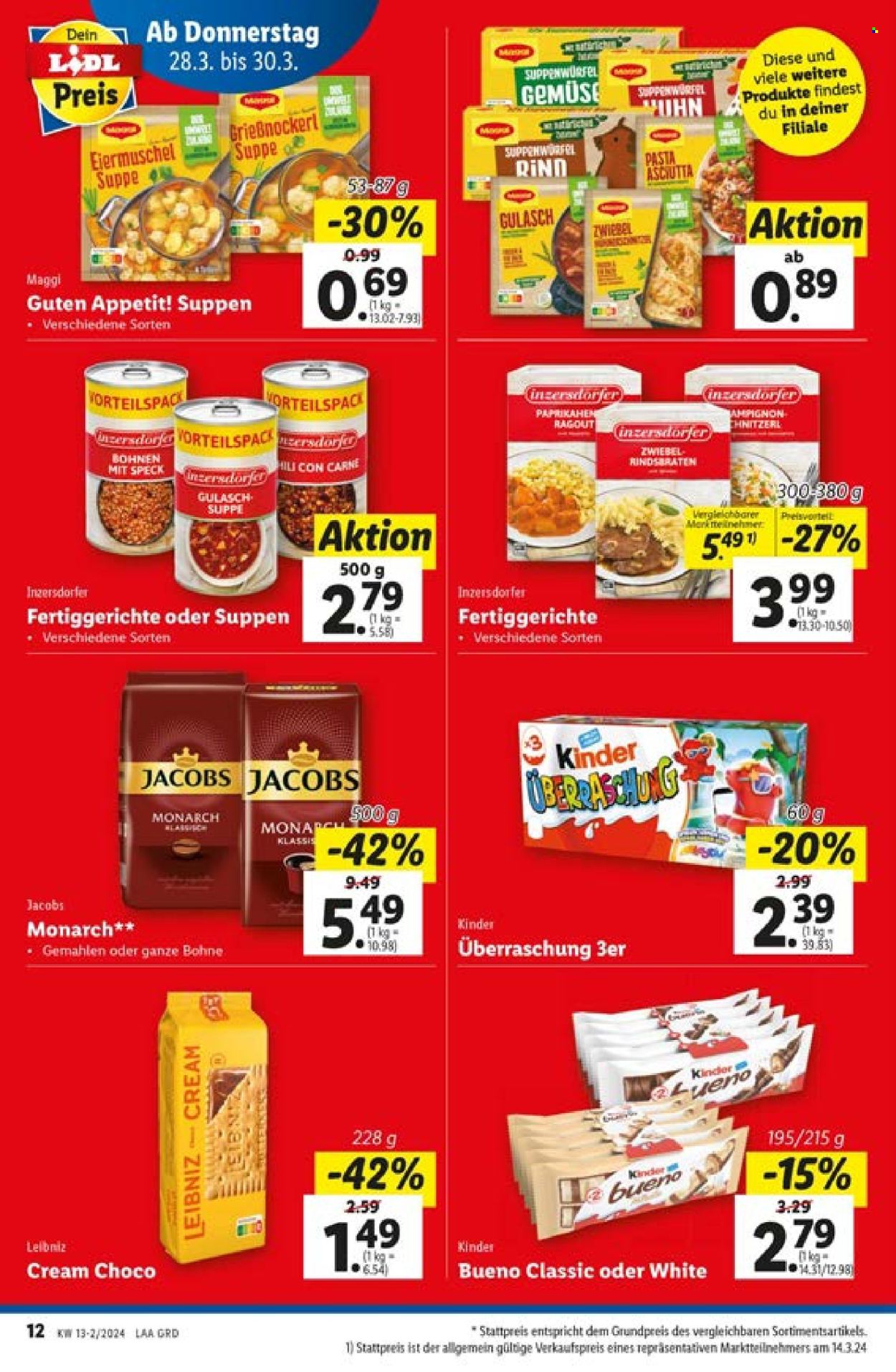 Angebote Lidl - 28.3.2024 - 3.4.2024. Seite 12
