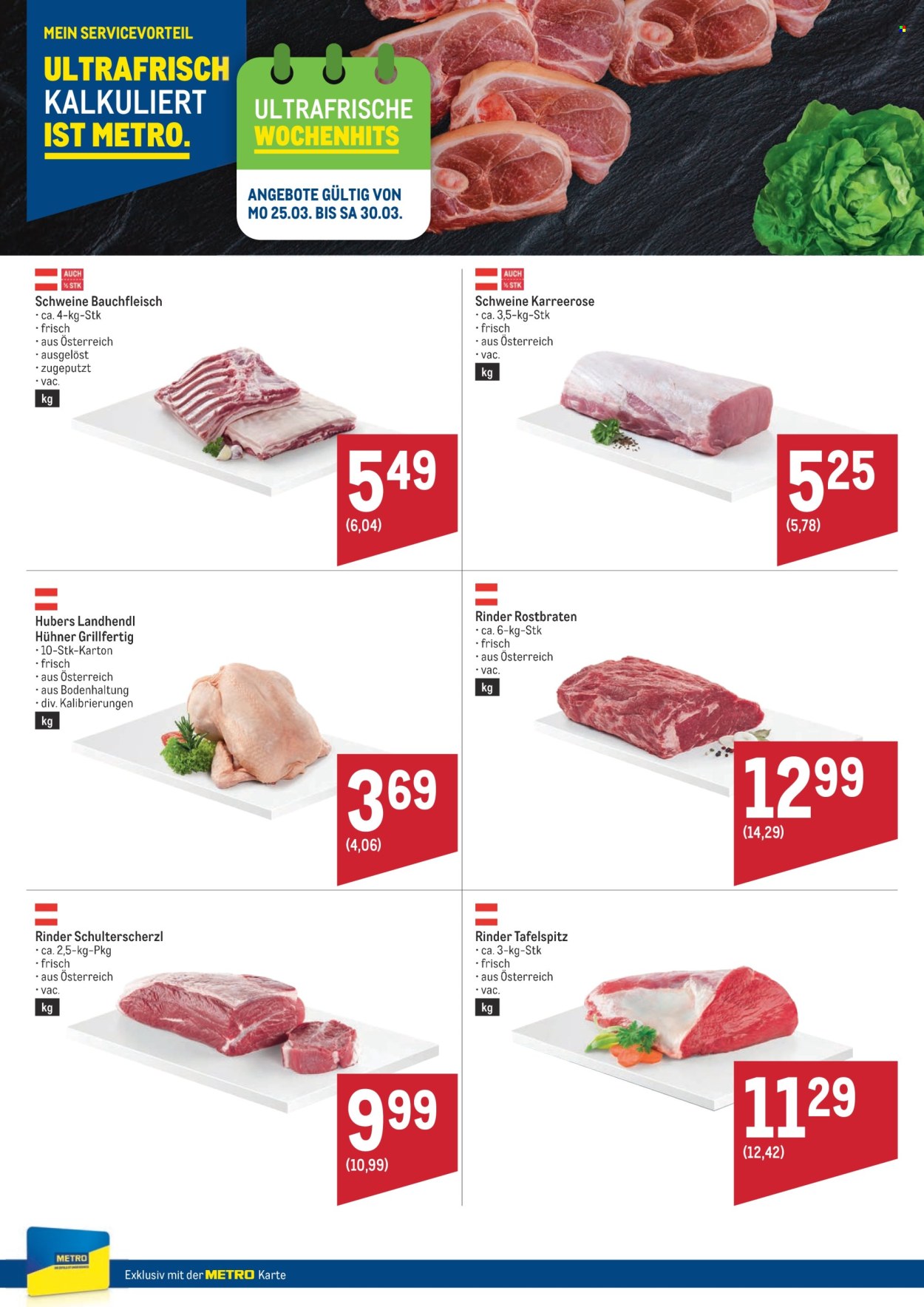 Angebote Metro - 25.3.2024 - 30.3.2024. Seite 1