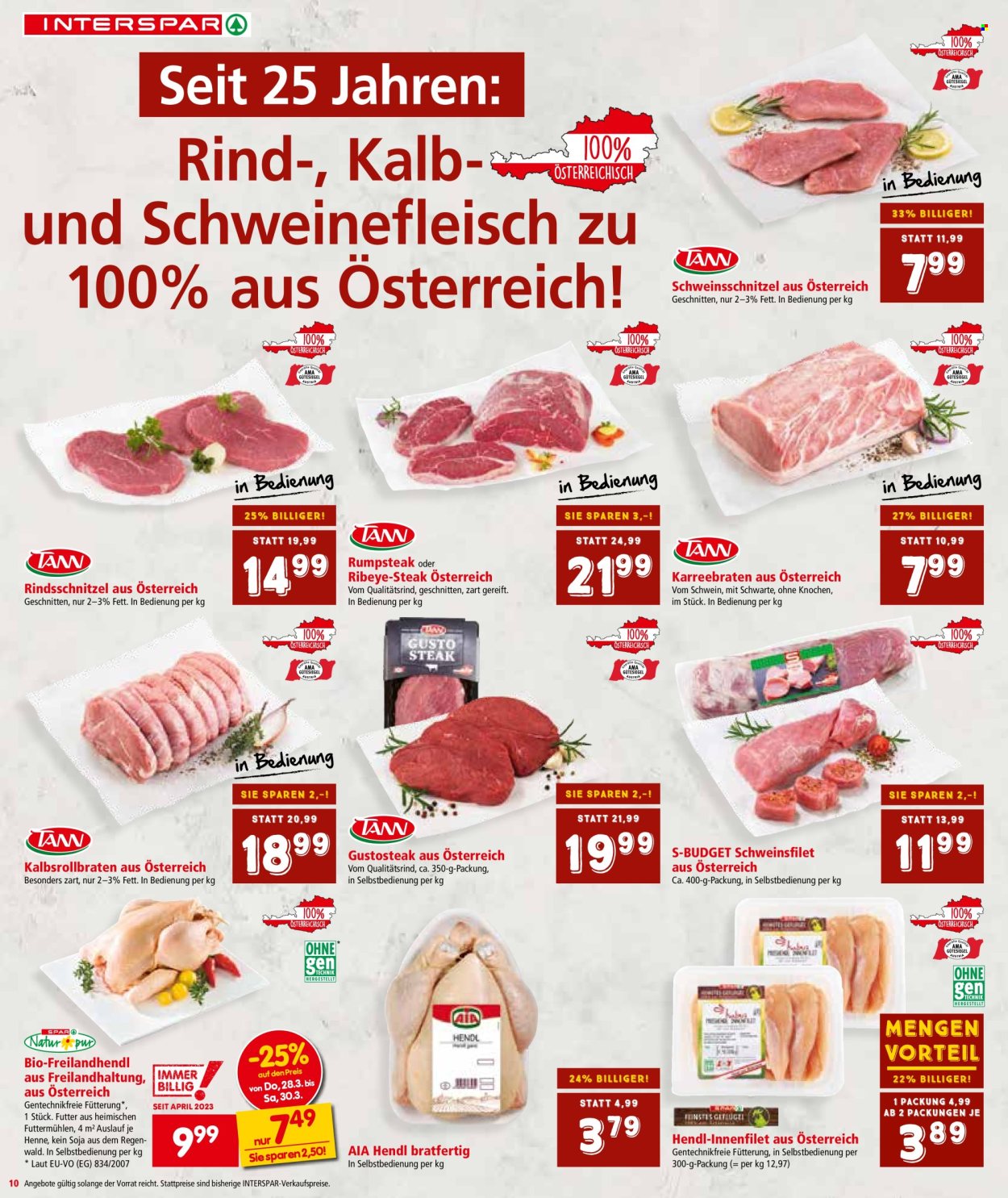 Angebote INTERSPAR - 26.3.2024 - 3.4.2024. Seite 10