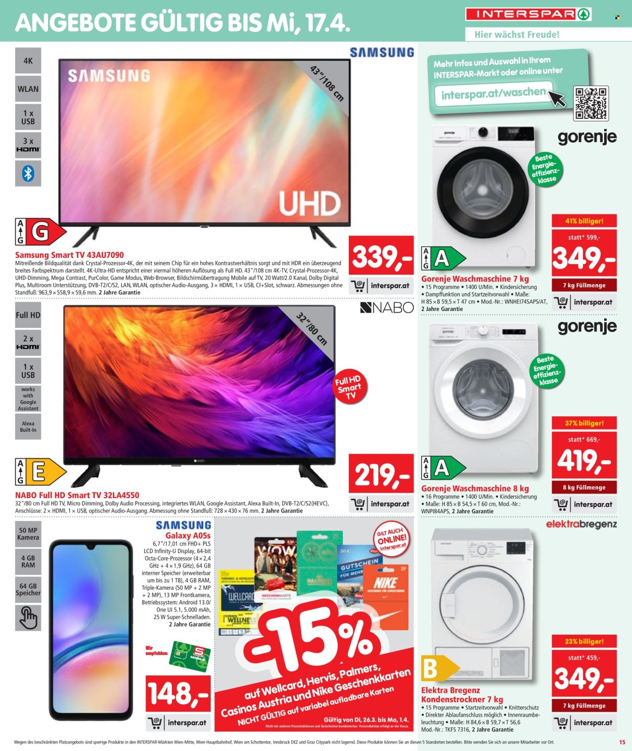 Angebote INTERSPAR - 26.3.2024 - 3.4.2024. Seite 15