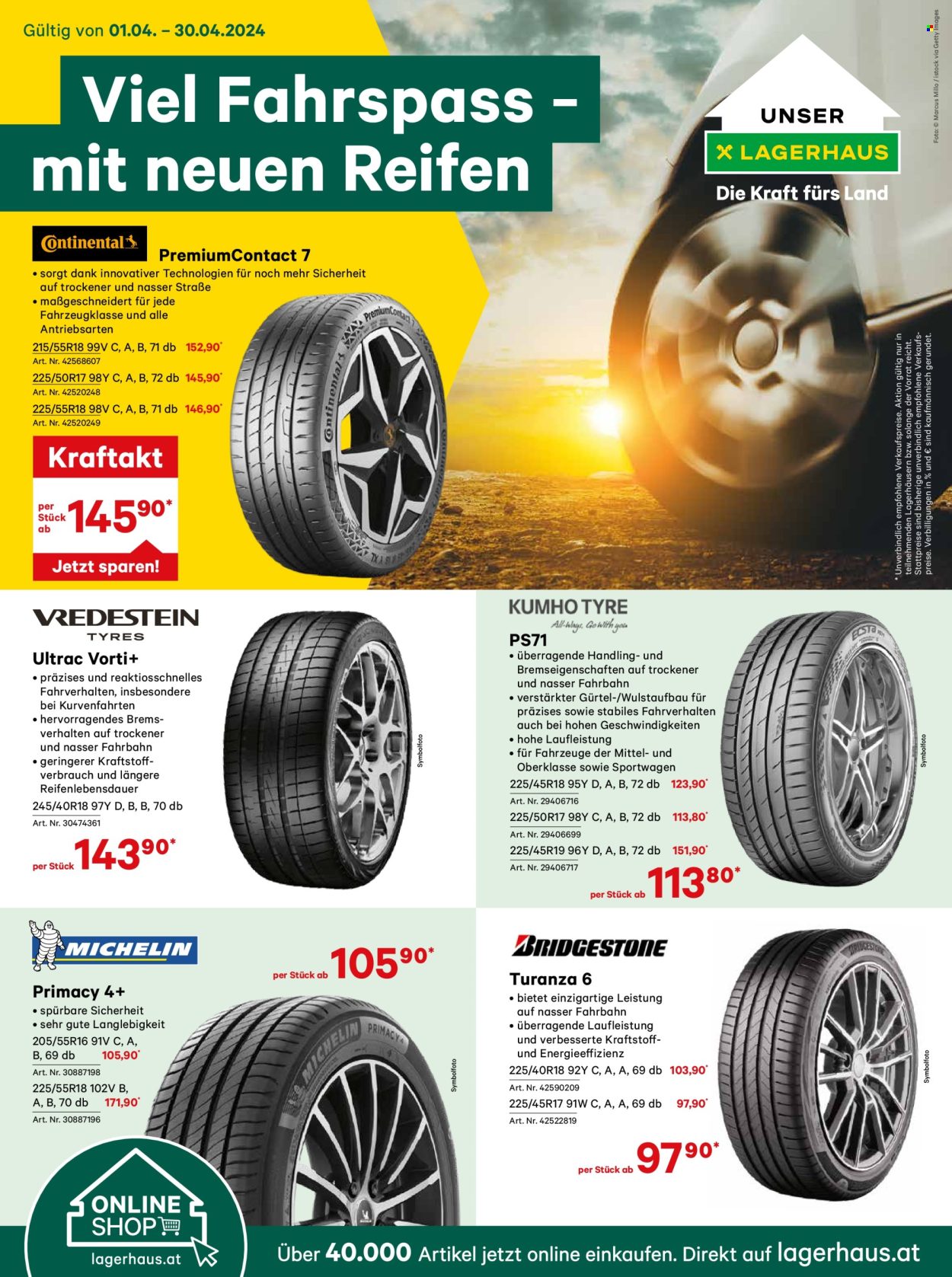 Angebote Lagerhaus - 1.4.2024 - 30.4.2024. Seite 1