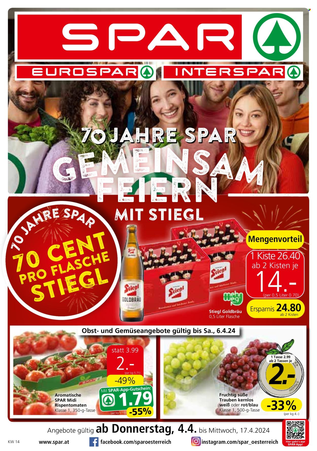 Angebote SPAR - 4.4.2024 - 17.4.2024. Seite 1