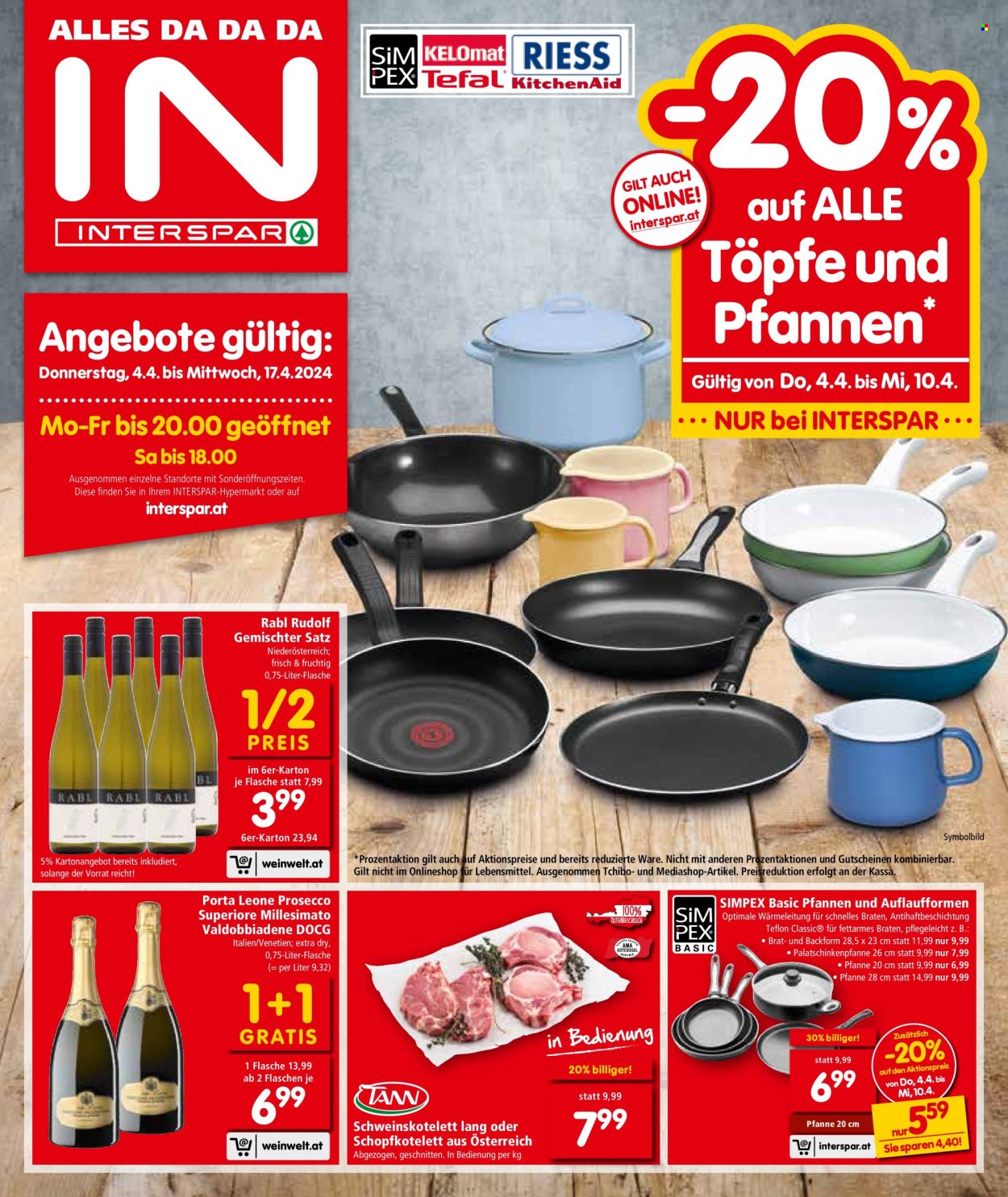 Angebote INTERSPAR - 4.4.2024 - 17.4.2024. Seite 1