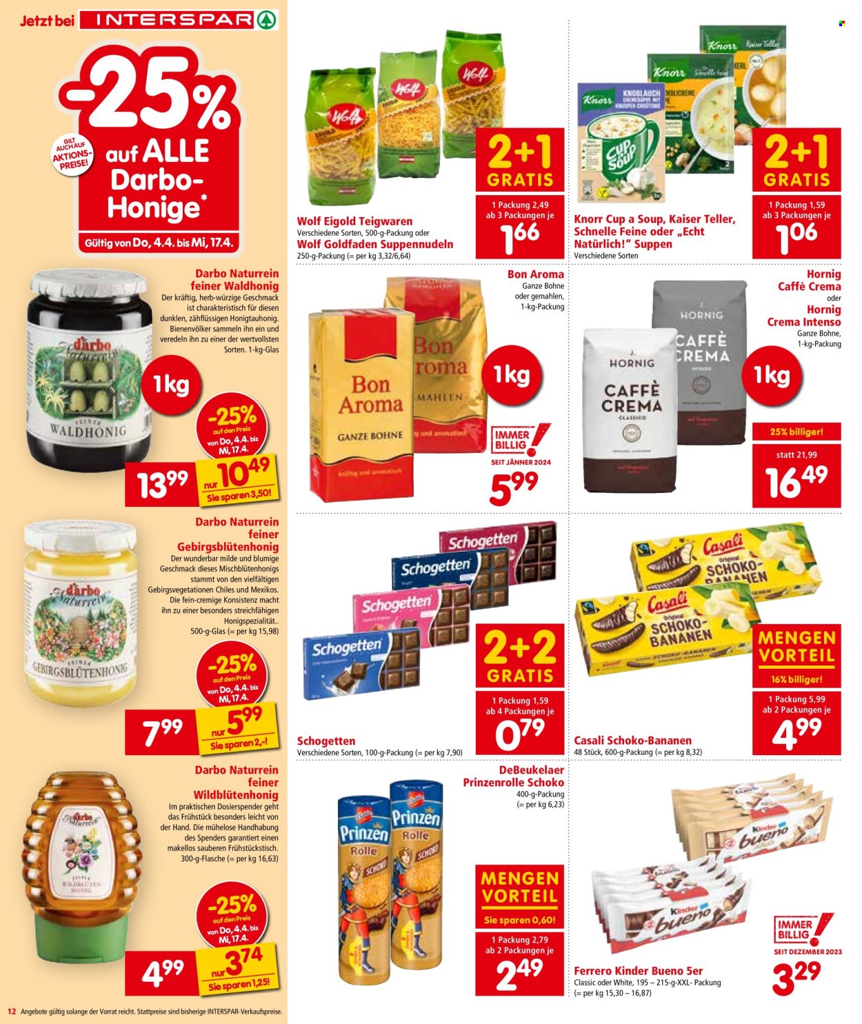 Angebote INTERSPAR - 4.4.2024 - 17.4.2024. Seite 12