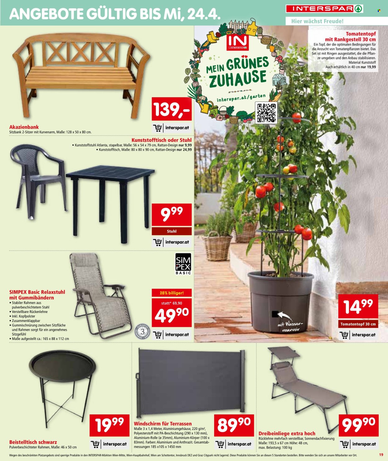 Angebote INTERSPAR - 4.4.2024 - 17.4.2024. Seite 19