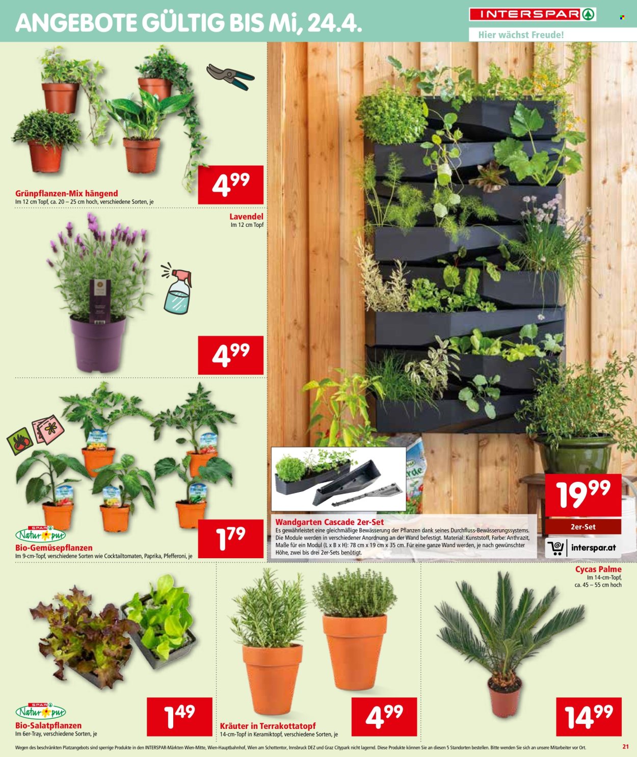 Angebote INTERSPAR - 4.4.2024 - 17.4.2024. Seite 21