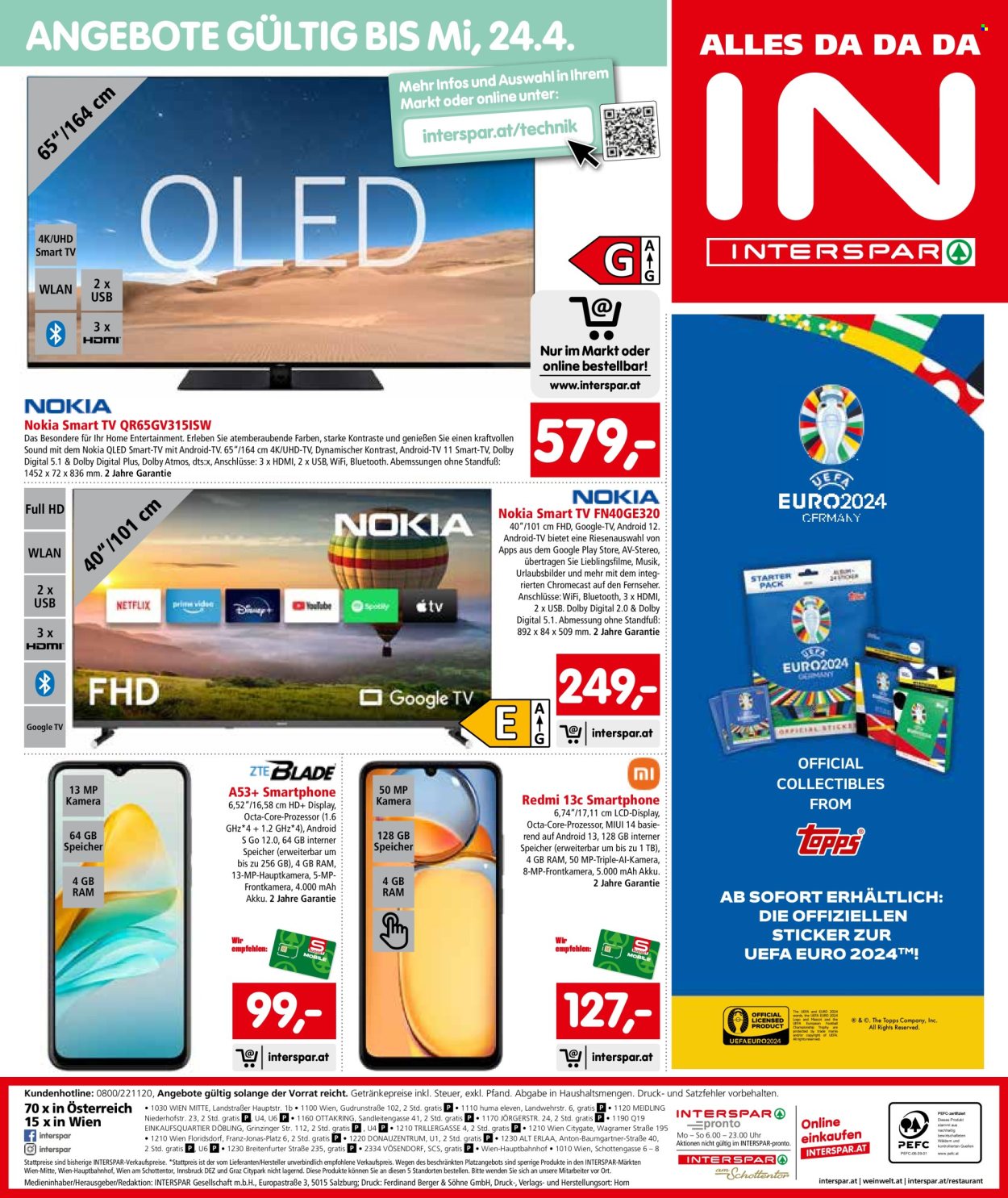 Angebote INTERSPAR - 4.4.2024 - 17.4.2024. Seite 24