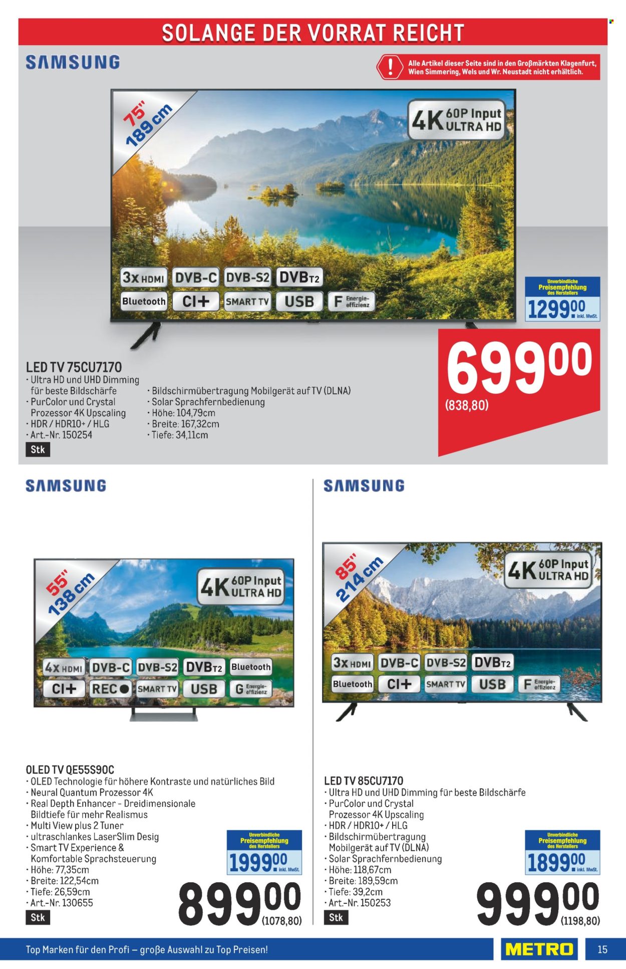 Angebote Metro - 4.4.2024 - 17.4.2024. Seite 15