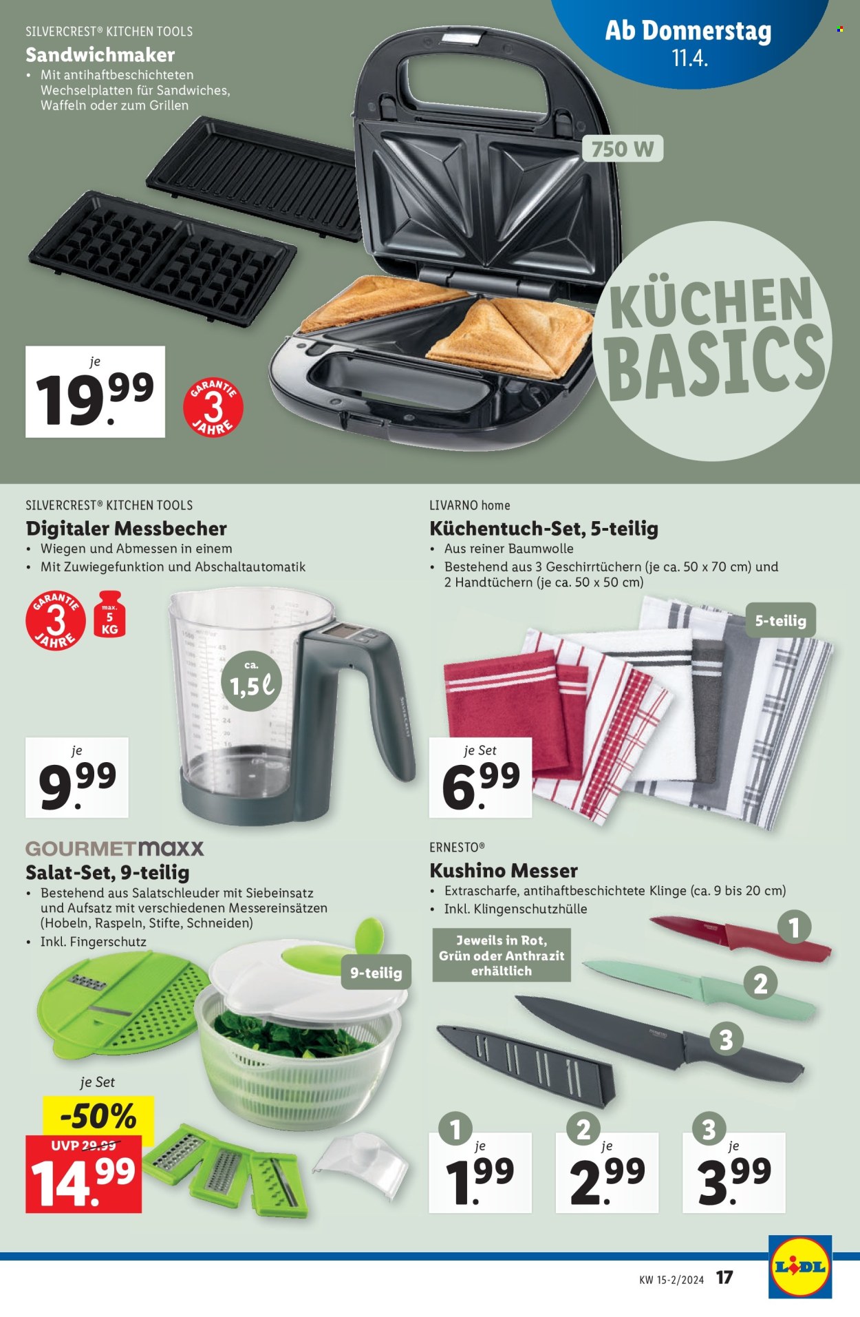 Angebote Lidl - 11.4.2024 - 17.4.2024. Seite 17