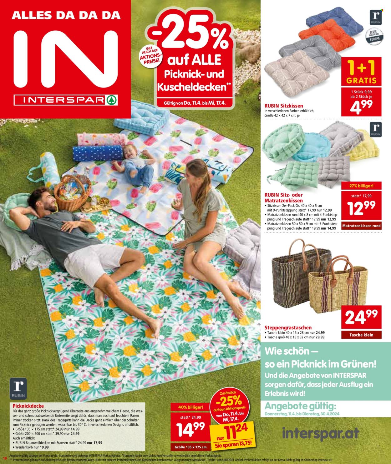 Angebote INTERSPAR - 11.4.2024 - 17.4.2024. Seite 10