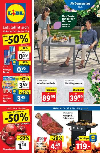 thumbnail - LIVARNO home Alu-Gartentisch