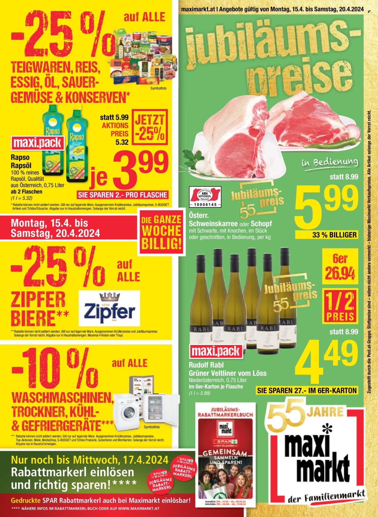 Angebote Maximarkt - 15.4.2024 - 20.4.2024. Seite 1
