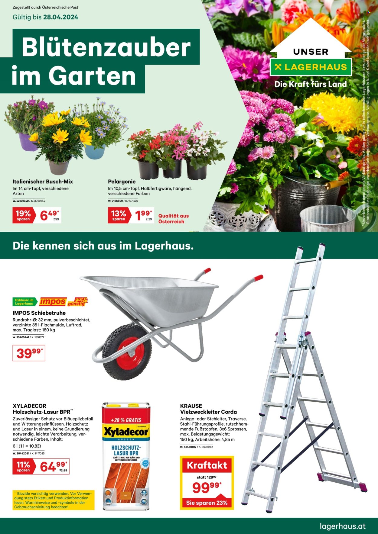 Angebote Lagerhaus - 15.4.2024 - 28.4.2024. Seite 1