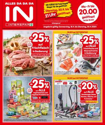 Angebote INTERSPAR - 18.4.2024 - 30.4.2024.