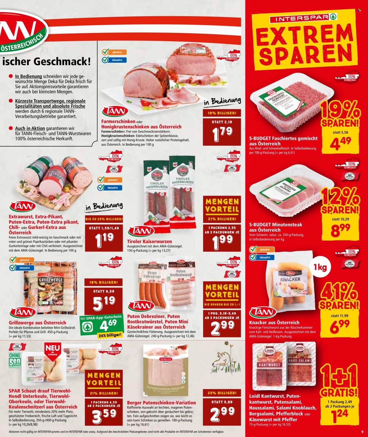 Angebote INTERSPAR - 18.4.2024 - 30.4.2024. Seite 9