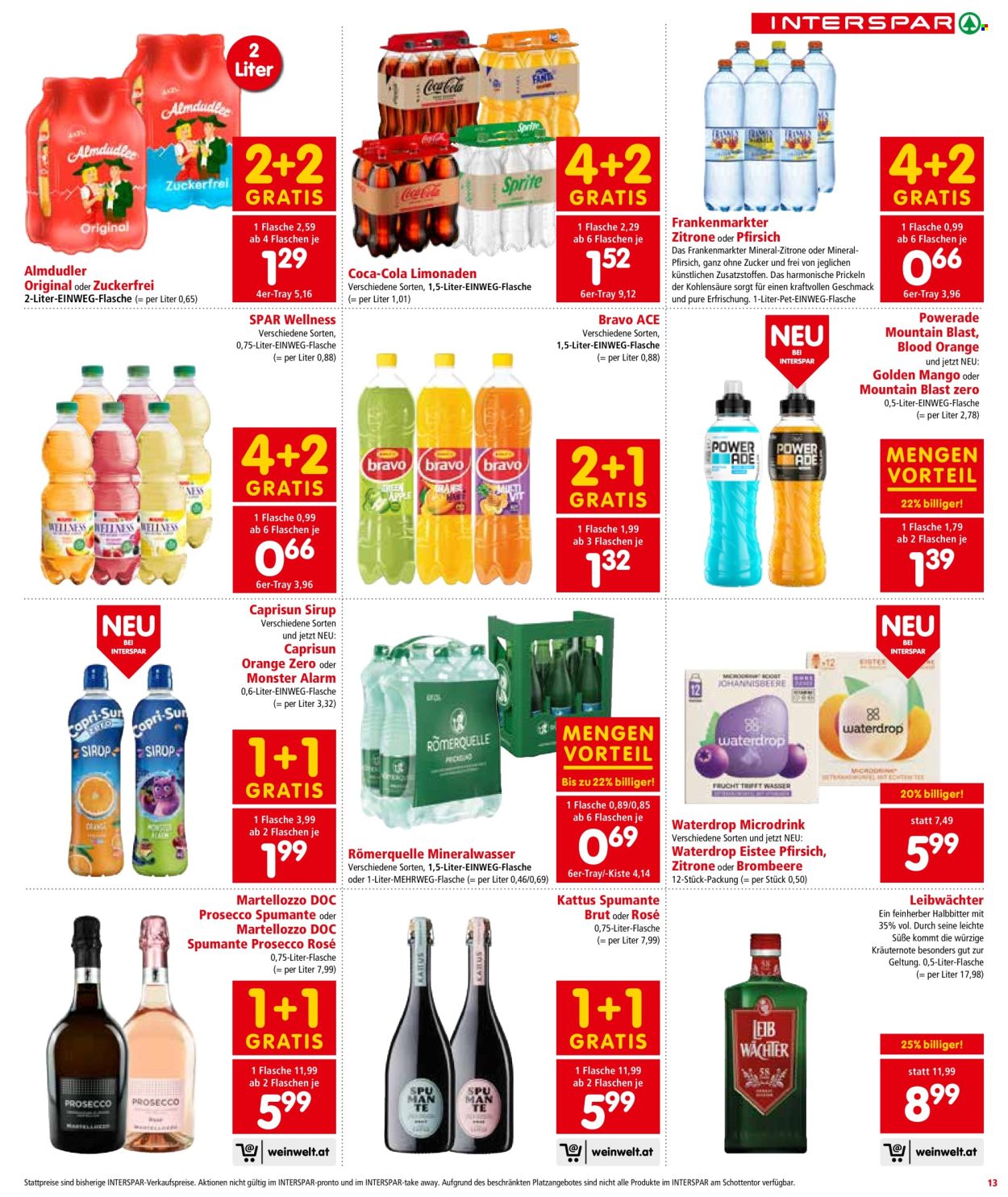 Angebote INTERSPAR - 18.4.2024 - 30.4.2024. Seite 13
