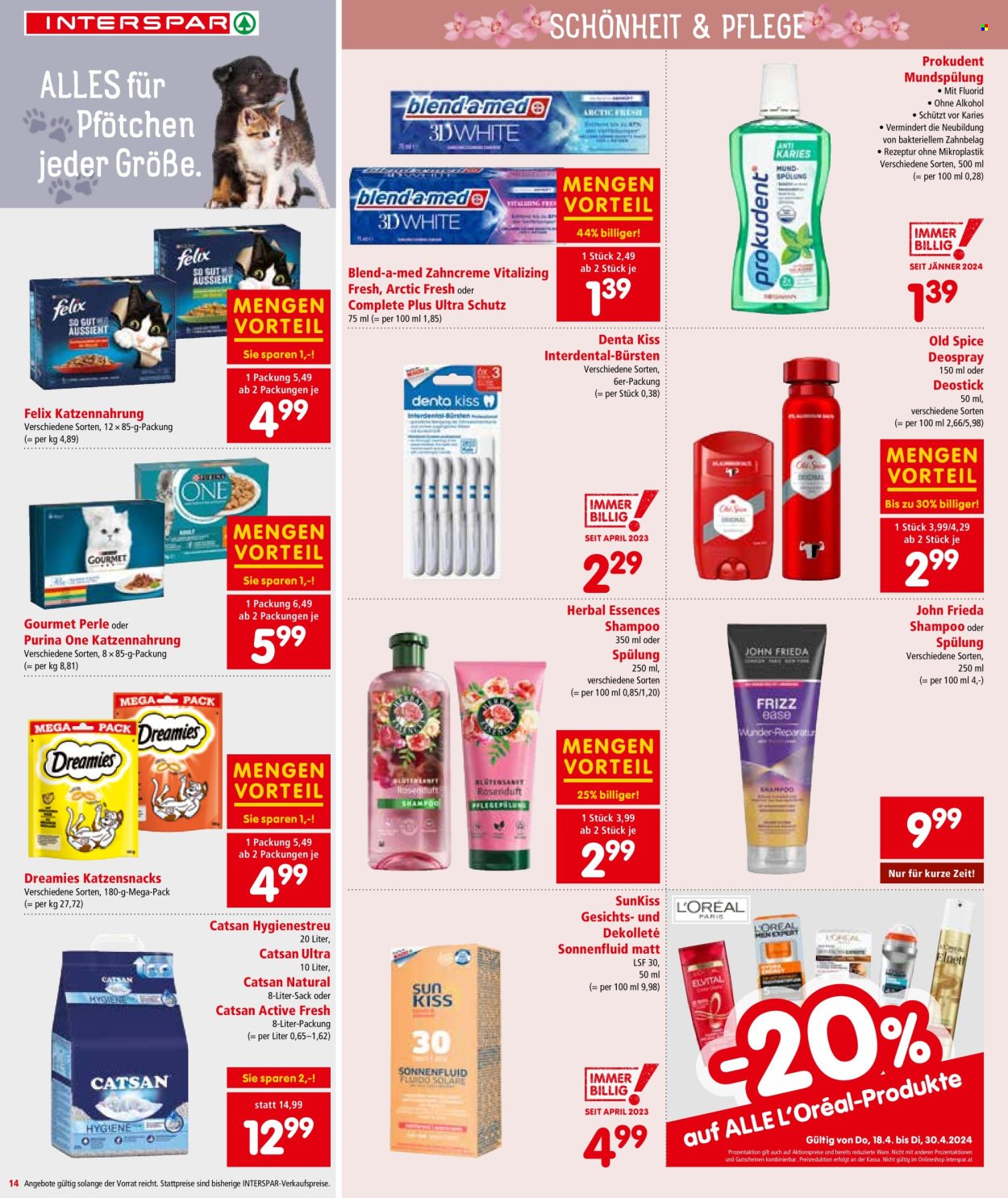 Angebote INTERSPAR - 18.4.2024 - 30.4.2024. Seite 14