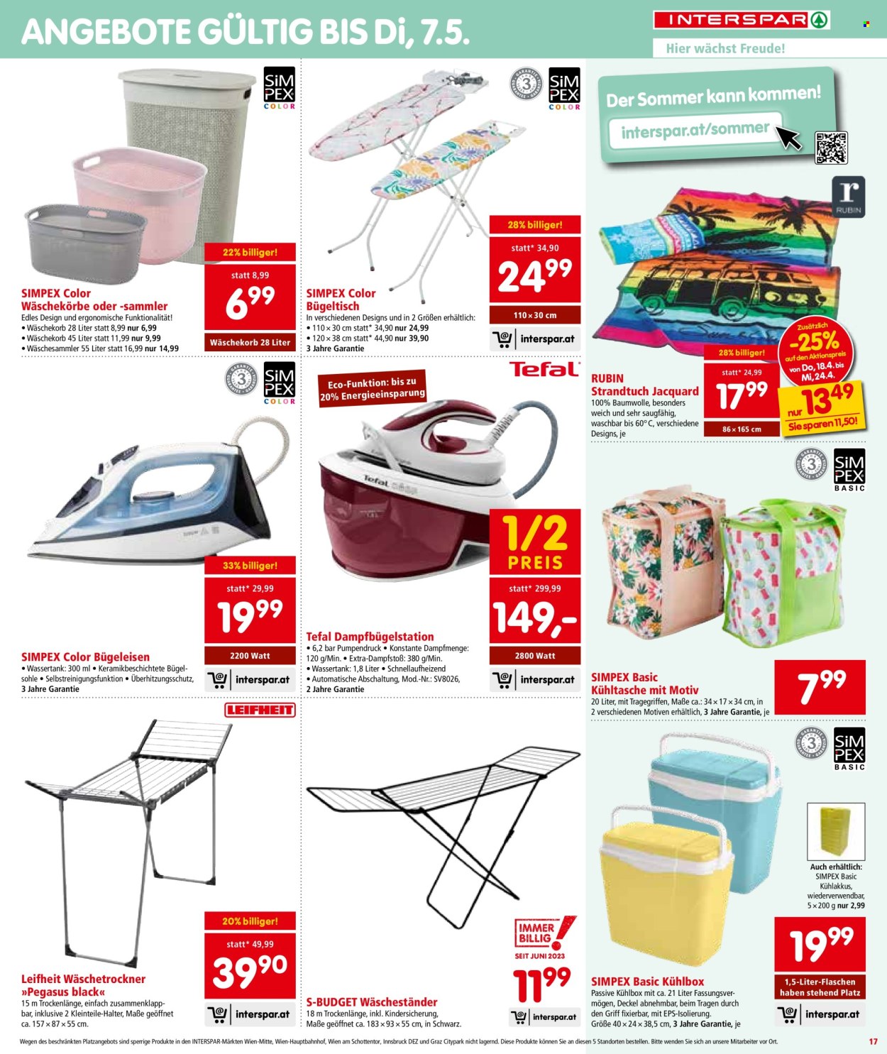 Angebote INTERSPAR - 18.4.2024 - 30.4.2024. Seite 17