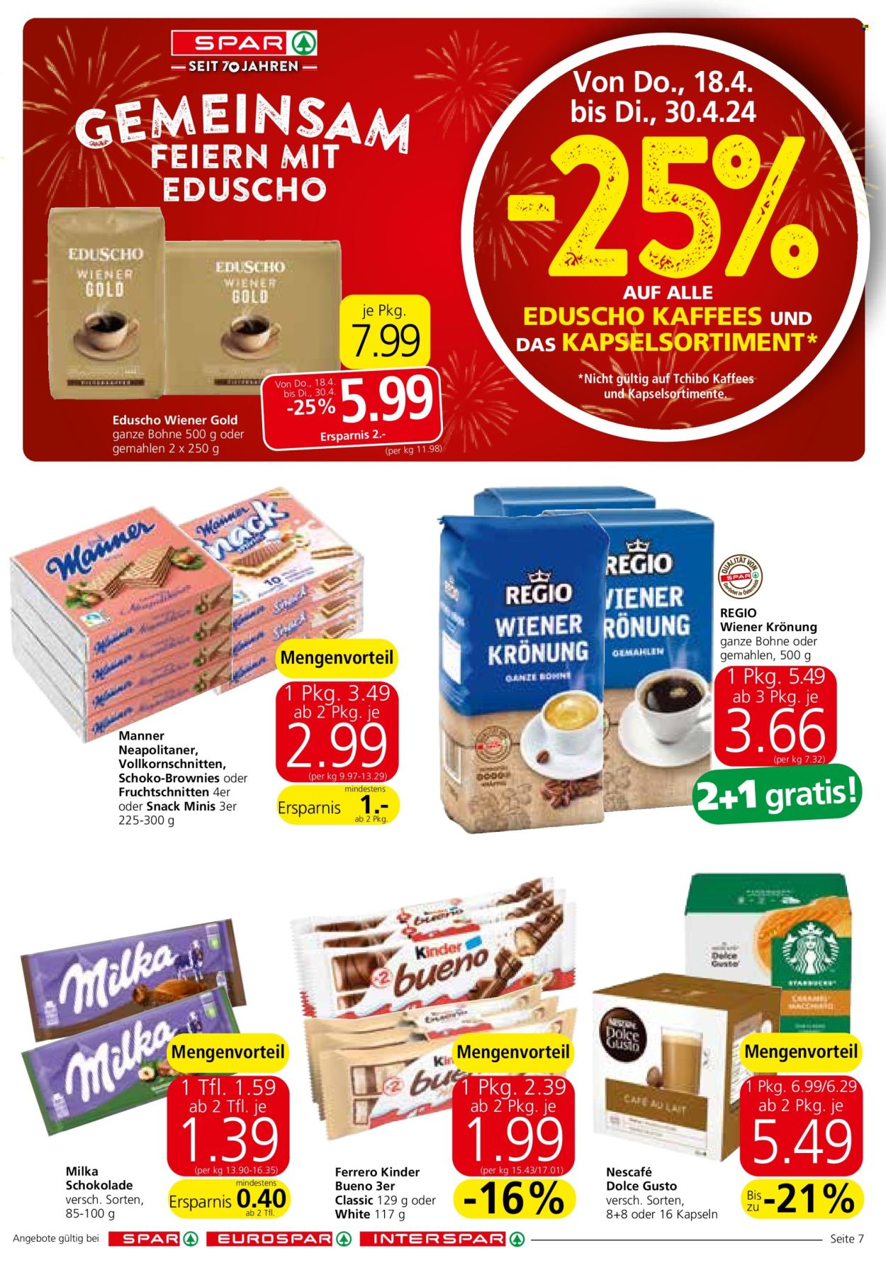 Angebote SPAR - 18.4.2024 - 30.4.2024. Seite 7