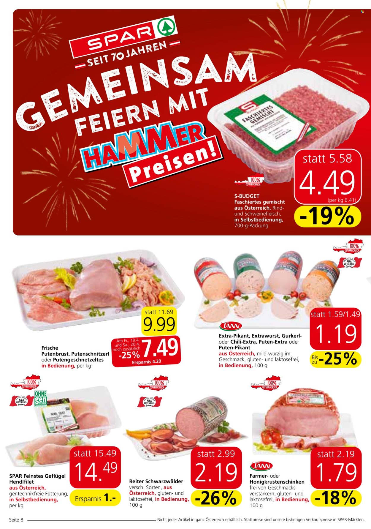 Angebote SPAR - 18.4.2024 - 30.4.2024. Seite 8