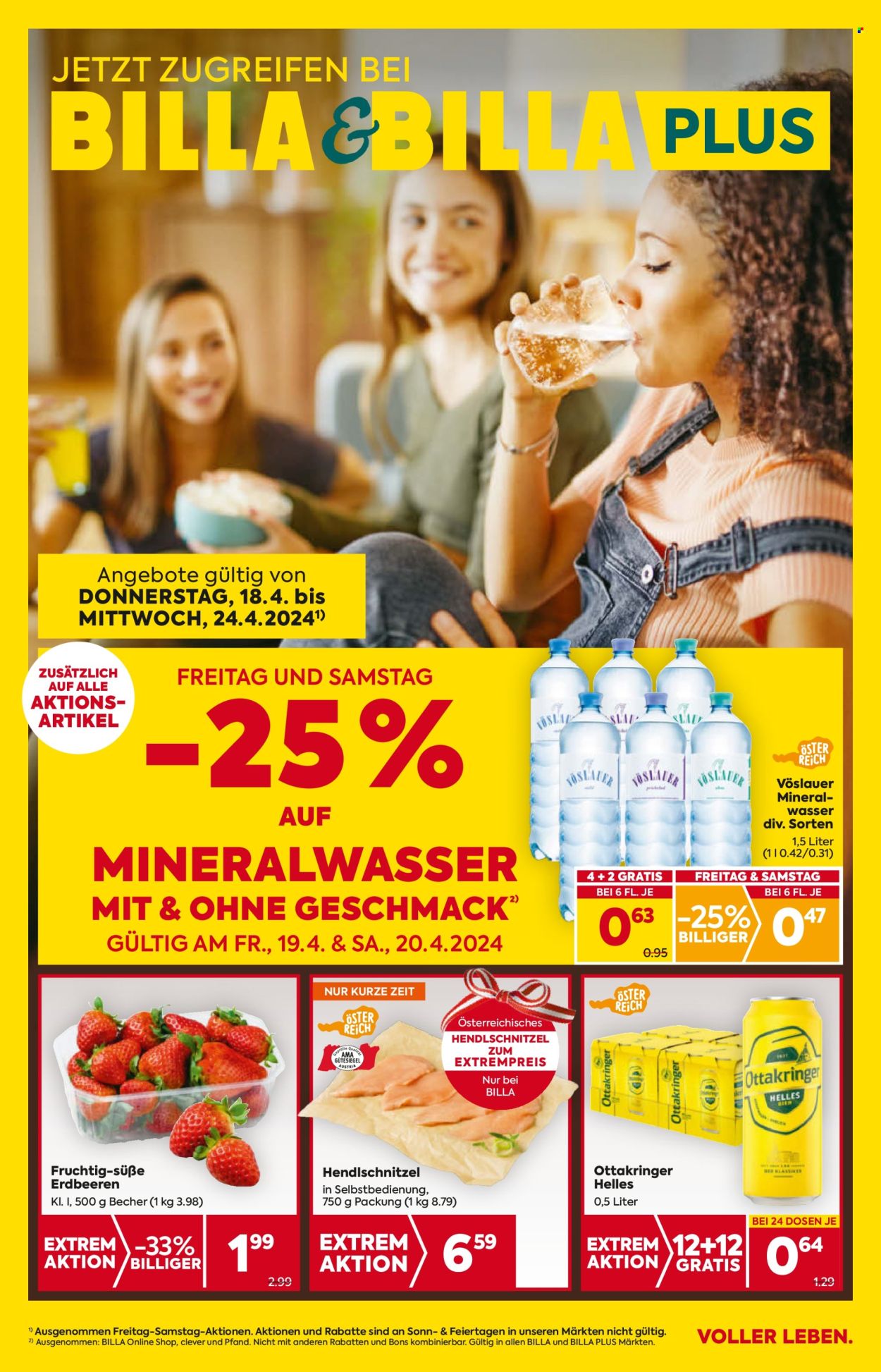 Angebote Billa - 18.4.2024 - 24.4.2024. Seite 1
