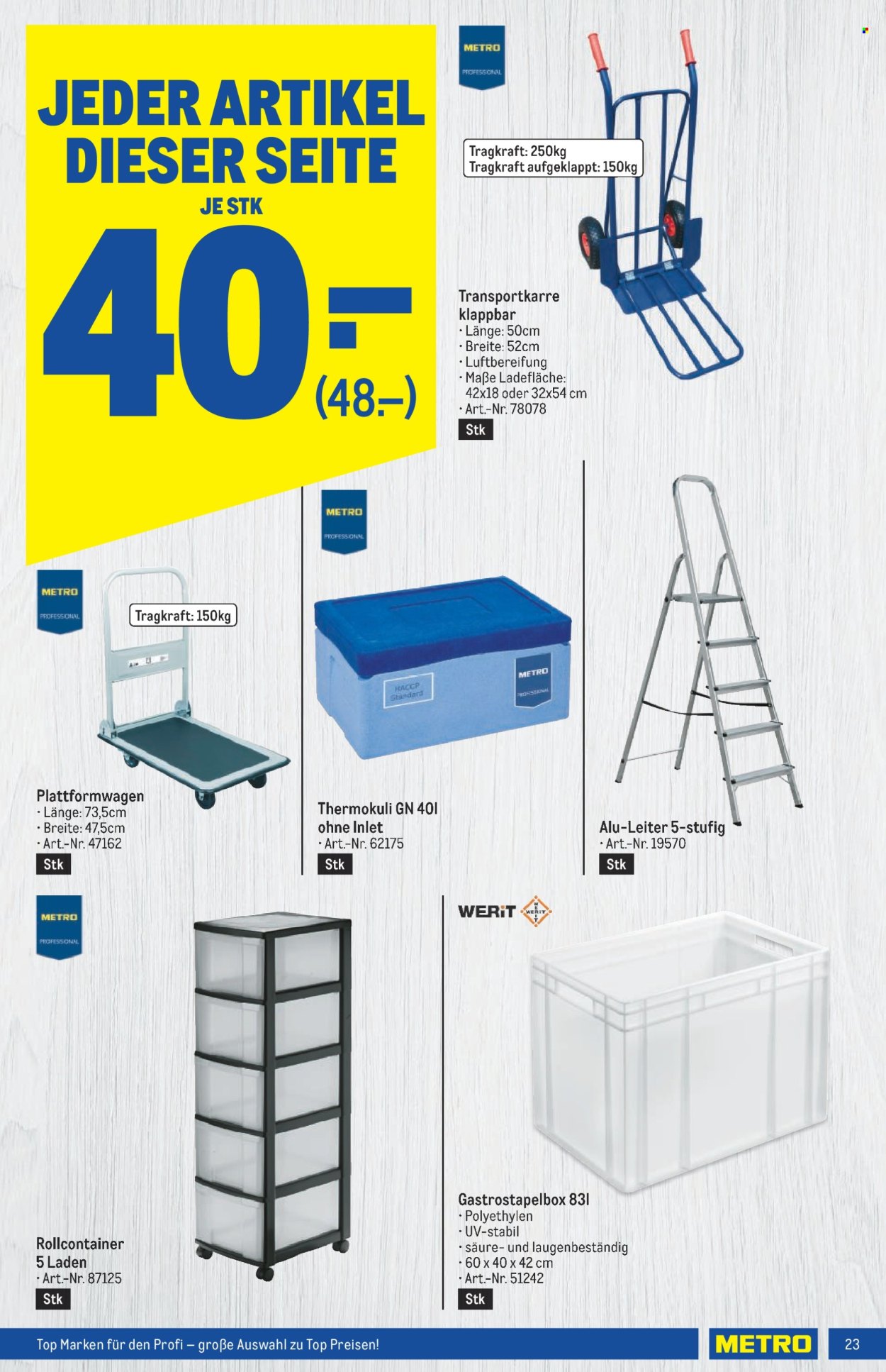 Angebote Metro - 18.4.2024 - 30.4.2024. Seite 23