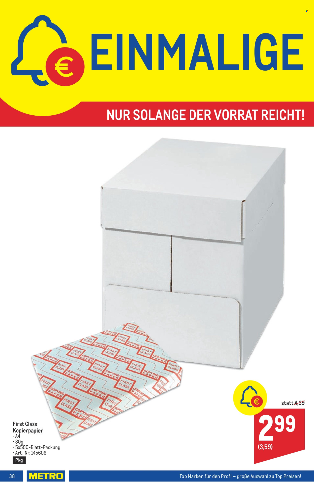 Angebote Metro - 18.4.2024 - 30.4.2024. Seite 38