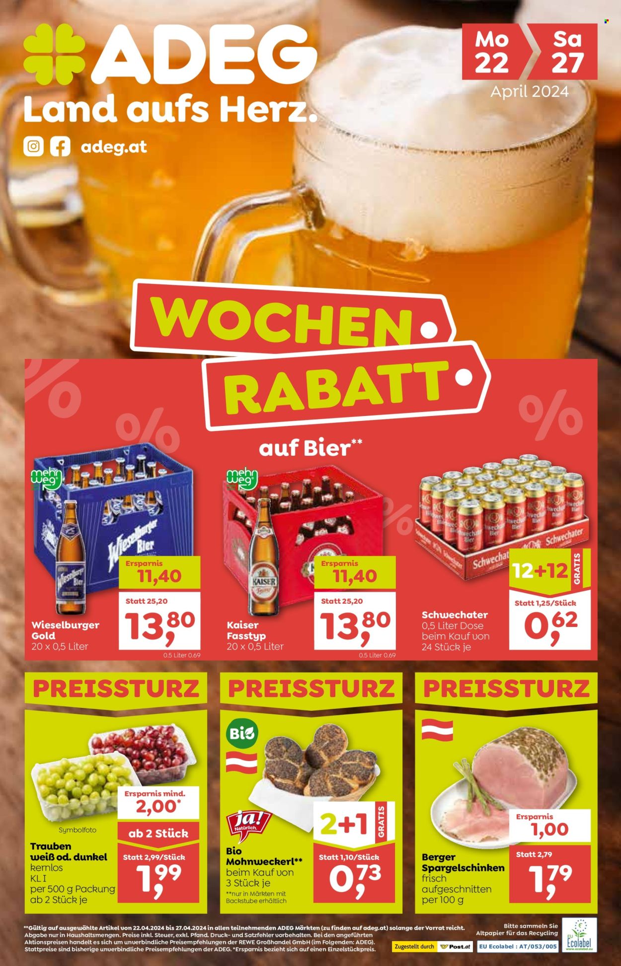 Angebote ADEG - 22.4.2024 - 27.4.2024. Seite 1