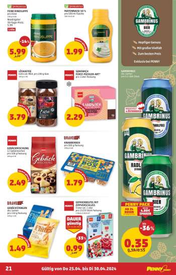thumbnail - GAMBRINUS div. Sorten pro 0,5 Liter Dose