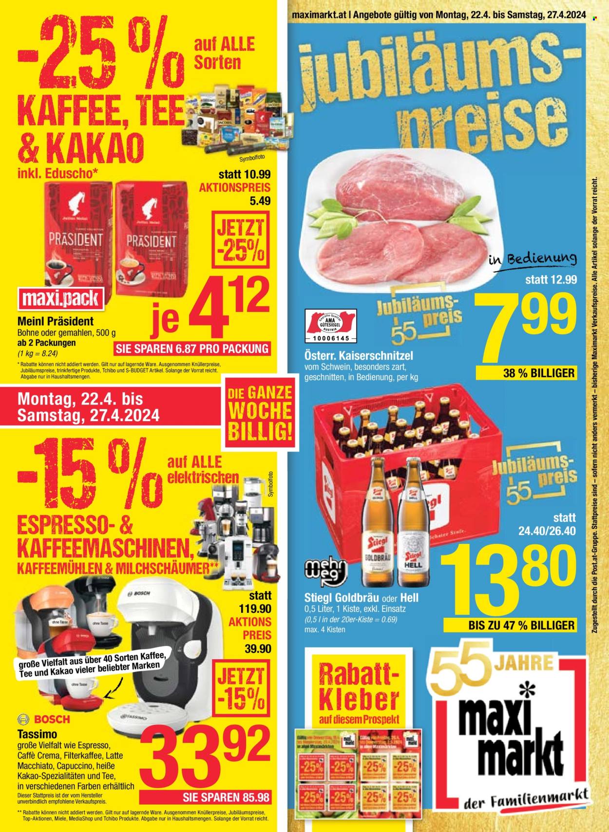 Angebote Maximarkt - 22.4.2024 - 27.4.2024. Seite 1