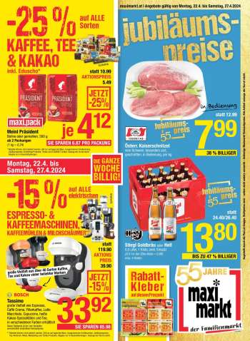 Angebote Maximarkt - 22.4.2024 - 27.4.2024.