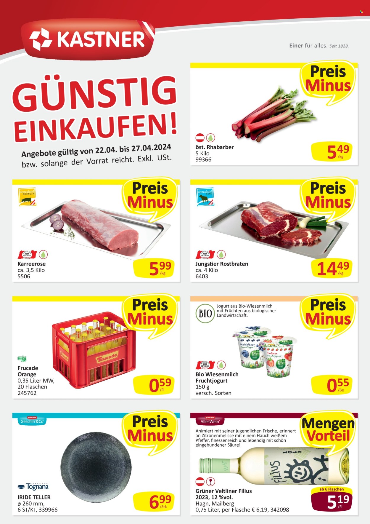 Angebote KASTNER - 22.4.2024 - 27.4.2024. Seite 1