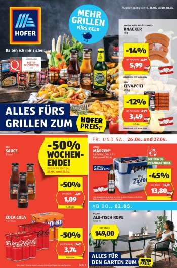 Angebote Hofer - 26.4.2024 - 2.5.2024.