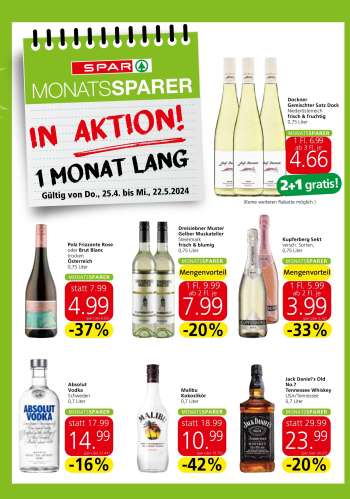 Angebote SPAR - 25.4.2024 - 22.5.2024.