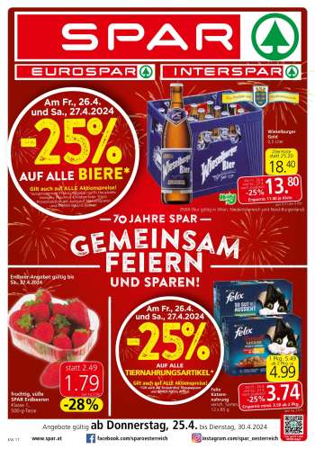 Angebote SPAR - 25.4.2024 - 30.4.2024.