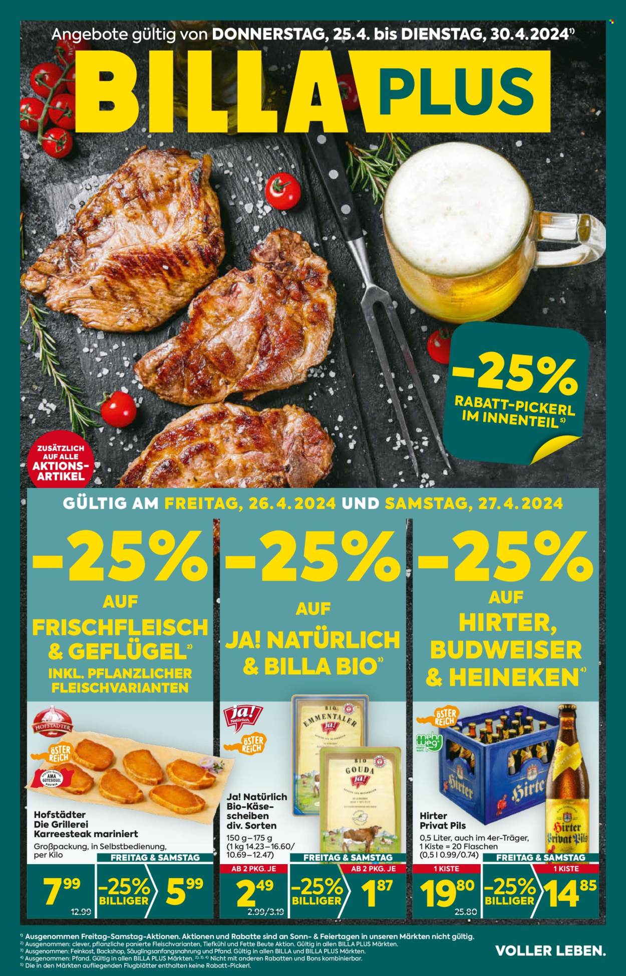Angebote Billa Plus - 25.4.2024 - 30.4.2024. Seite 1