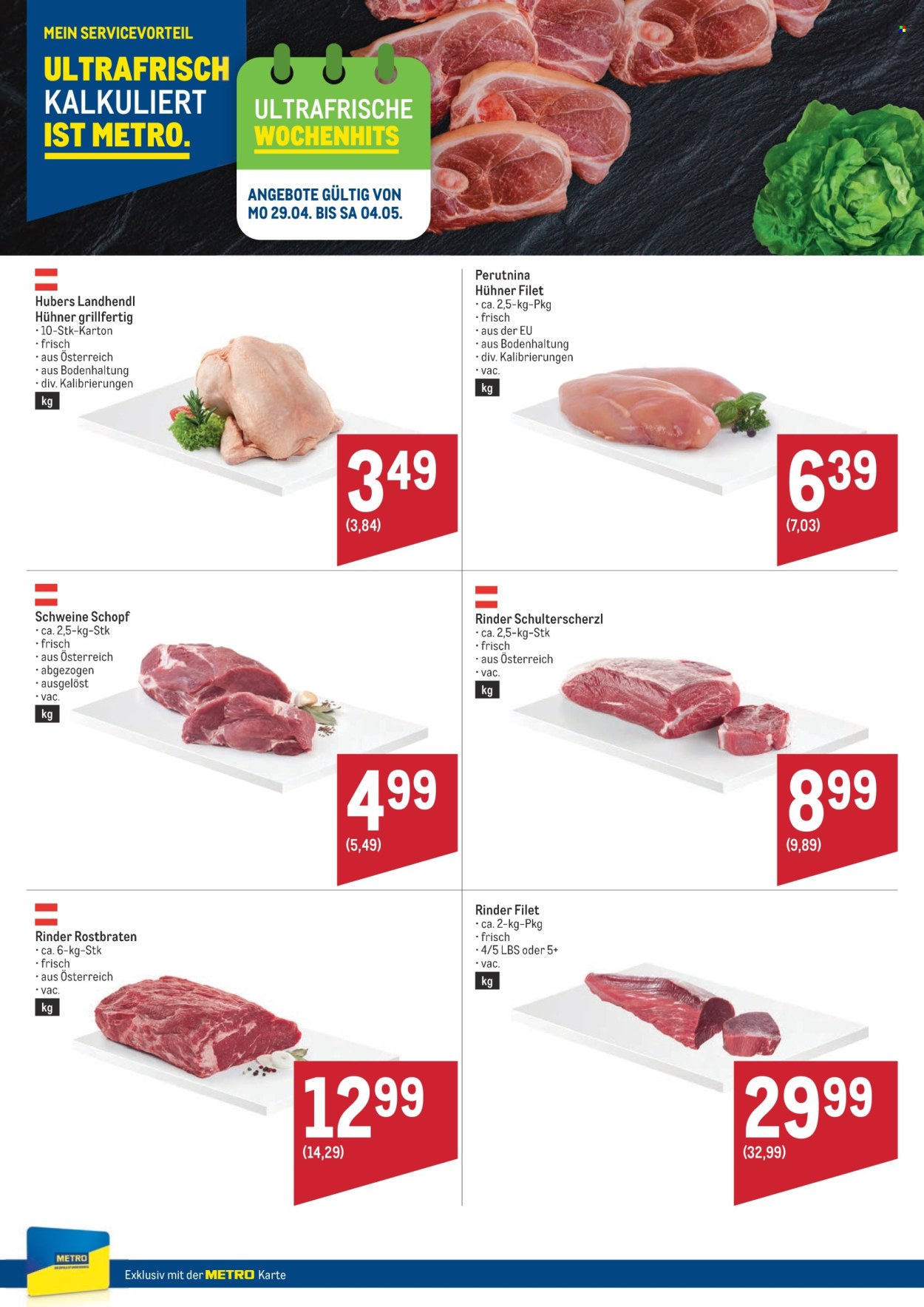 Angebote Metro - 29.4.2024 - 4.5.2024. Seite 1